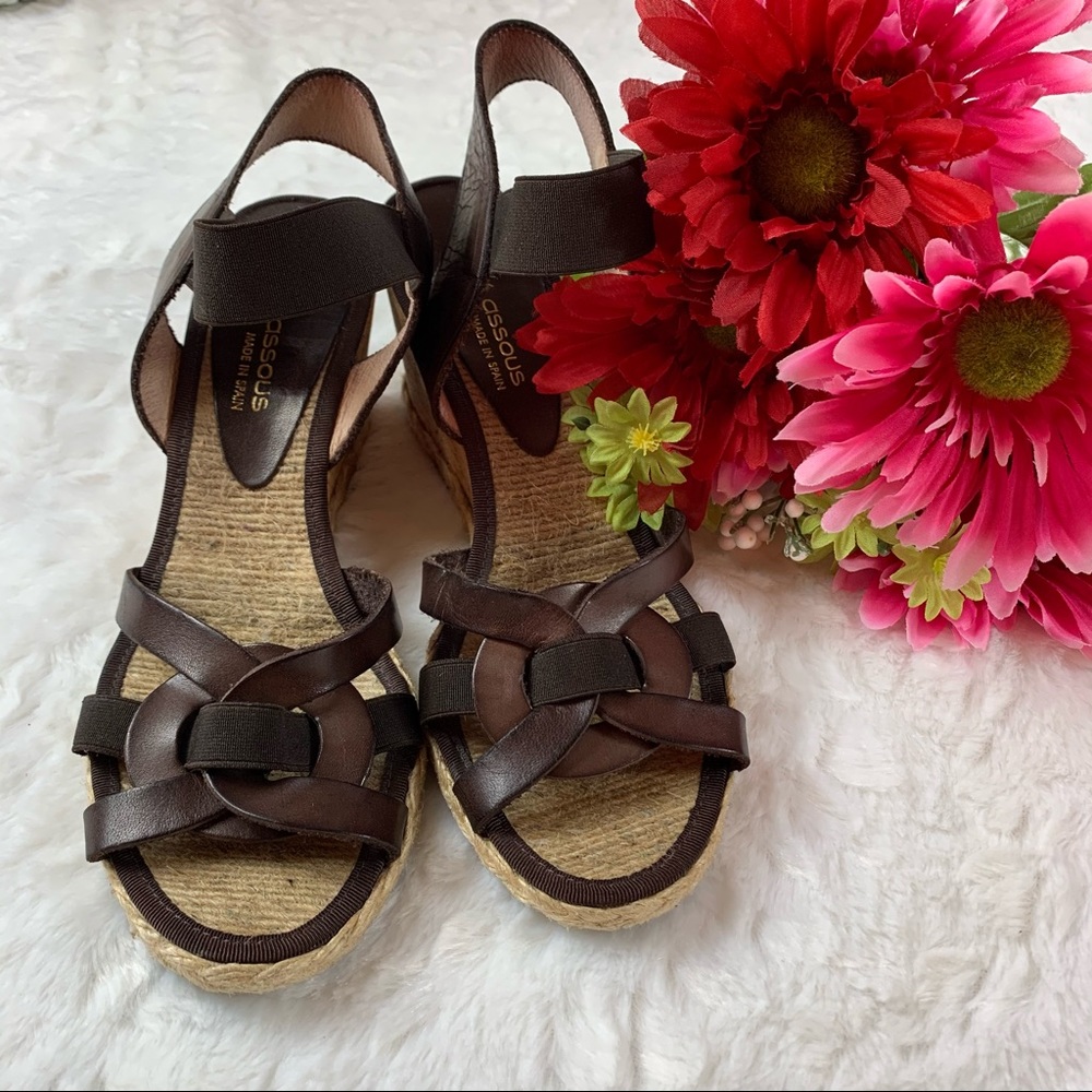 Andre Assous “Desire” Strappy Espadrille Wedge